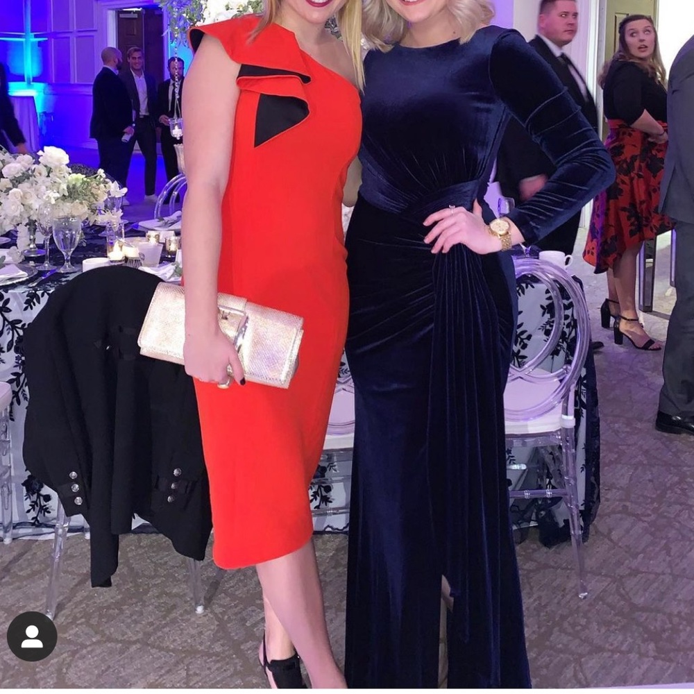 Red formal dress